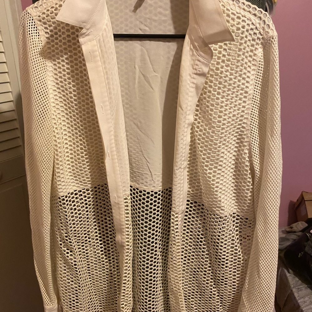Rag & Bone Off-White Long Sleeve Blouse